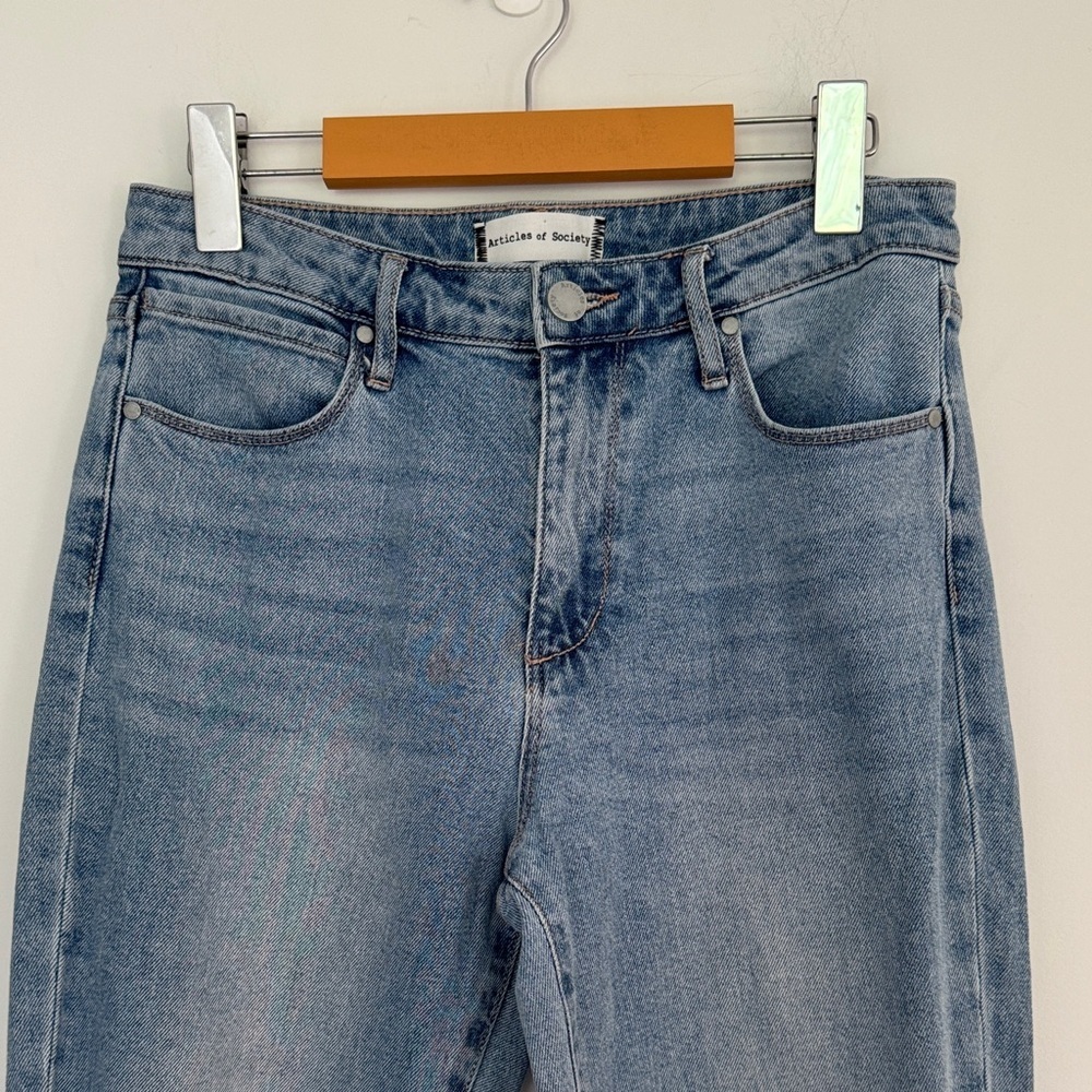 Articles Of Society Light Blue Distressed Skinny Ankle Jean - Picture 3 of 12